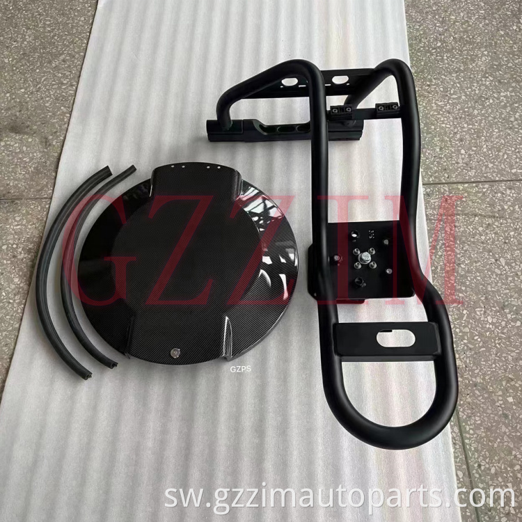 stainless spare wheel tire rack carrier cover for BRABUS